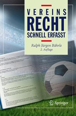 Imagen del vendedor de Vereinsrecht : Schnell Erfasst -Language: german a la venta por GreatBookPrices