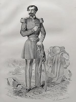 Image du vendeur pour GENERAL LAMORICIERE GRAVURE 1849 REVOLUTION 1848 SECONDE REPUBLIQUE FRANCE R4331 mis en vente par Librairie RAIMOND