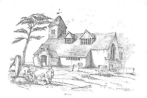 Bild des Verkufers fr Hammerwich church - a Fine Antique Copy of a Pen and Pencil Drawing Printed in 1863 zum Verkauf von K Books Ltd ABA ILAB