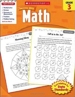 Imagen del vendedor de Scholastic Success with Math, Grade 3 by Scholastic [Paperback ] a la venta por booksXpress