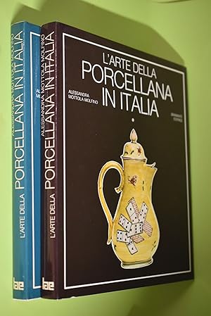 Bild des Verkufers fr Larte della porcellana in Italia. Vol I + II Arte e Tecnica. Collana enciclopedica delle arti applicate zum Verkauf von Antiquariat Biebusch