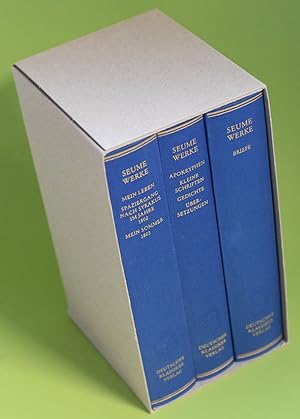 Seller image for Werke und Briefe in drei Bnden (komplett) : Gesamte Werkausgabe. Johann Gottfried Seume for sale by Antiquariat Biebusch
