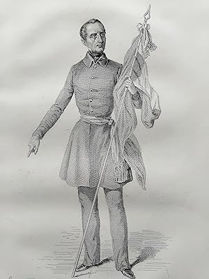 Image du vendeur pour LAMARTINE GRAVURE 1849 REVOLUTION 1848 SECONDE REPUBLIQUE FRANCE R4350 mis en vente par Librairie RAIMOND
