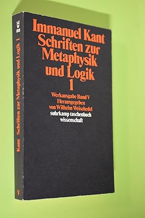 Bild des Verkufers fr Werkausgabe Bd. 5., Schriften zur Metaphysik und Logik. - 1. Suhrkamp-Taschenbuch Wissenschaft ; 188 zum Verkauf von Antiquariat Biebusch