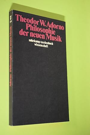 Philosophie der neuen Musik. Suhrkamp-Taschenbuch Wissenschaft ; 239