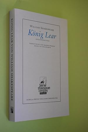 Bild des Verkufers fr Knig Lear : englisch/deutsch [Shakespeare Company] / Textbuch der Bremer Shakespeare Company zum Verkauf von Antiquariat Biebusch