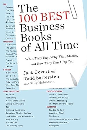 Seller image for The 100 Best Business Books of All Time: What They Say, Why They Matter, and How They Can Help You by Covert, Jack, Sattersten, Todd, Haldorson, Sally [Paperback ] for sale by booksXpress