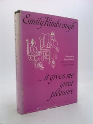 Seller image for It Gives Me Great Pleasure for sale by ThriftBooksVintage