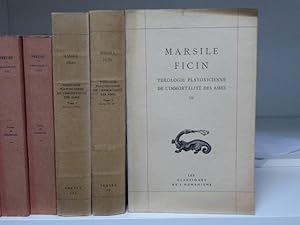 Bild des Verkufers fr Thologie platonicienne de l'immortalit des mes. 3 volumes ( Srie complte ). zum Verkauf von Tir  Part