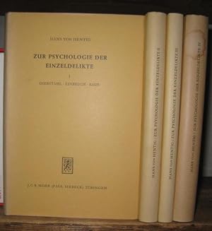 Zur Psychologie der Einzeldelikte. Bände I - IV: Diebstahl, Eibruch, Raub / Der Mord