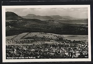 Seller image for Ansichtskarte Metzingen / Wrtt., Ortsansicht mit Achalm und Rossberg for sale by Bartko-Reher