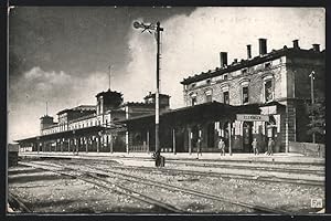 Ansichtskarte Elfringen, Bahnhof's - Partie