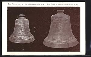 Ansichtskarte Maria-Enzersdorf, Erinnerung an die Glockenweihe am 1. Juni 1924