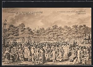 Ansichtskarte Den Haag, Volksfeest 16en September 1816