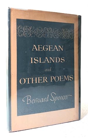 Bild des Verkufers fr Aegean Islands and other poems zum Verkauf von Structure, Verses, Agency  Books