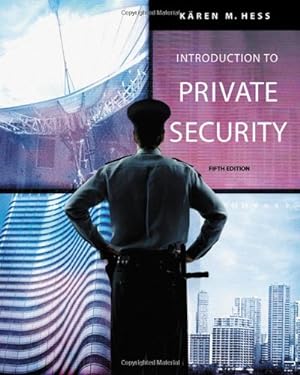 Image du vendeur pour Introduction to Private Security by Hess, Kären M. [Hardcover ] mis en vente par booksXpress