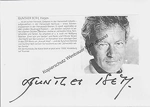 Seller image for Original Autogramm Gunther Beth /// Autogramm Autograph signiert signed signee for sale by Antiquariat im Kaiserviertel | Wimbauer Buchversand