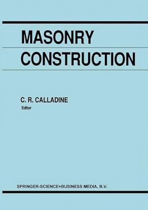 Seller image for Masonry Construction: Structural Mechanics and Other Aspects [Hardcover ] for sale by booksXpress