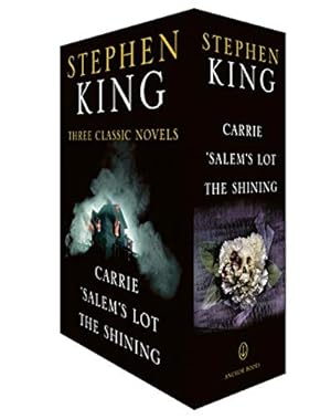 Image du vendeur pour Stephen King Three Classic Novels Box Set: Carrie, 'Salem's Lot, The Shining by King, Stephen [Paperback ] mis en vente par booksXpress