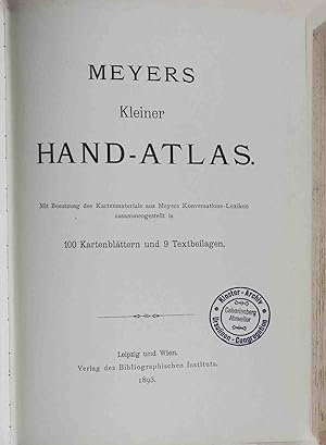 Seller image for Meyers Kleiner Hand-Atlas. for sale by books4less (Versandantiquariat Petra Gros GmbH & Co. KG)