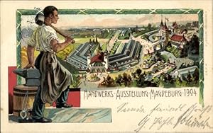 Litho Magdeburg in Sachsen Anhalt, Handwerksausstellung 1904