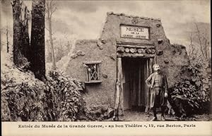 Bild des Verkufers fr Ansichtskarte / Postkarte Paris XVI Passy, Eingang zum Museum des Ersten Weltkriegs, Rue Berton zum Verkauf von akpool GmbH