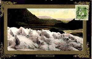 Präge Passepartout Ansichtskarte / Postkarte Neuseeland, Landschaftsbild