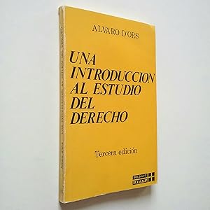 Seller image for Una introduccin al estudio del derecho for sale by MAUTALOS LIBRERA