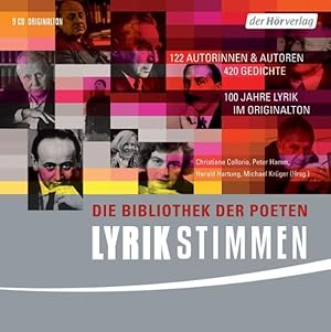 Imagen del vendedor de Lyrikstimmen: Die Bibliothek der Poeten. - 122 Autorinnen & Autoren, 420 Gedichte, 100 Jahre Lyrik im Originalton a la venta por Studibuch