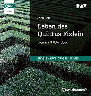 Seller image for Leben des Quintus Fixlein: Lesung mit Peter Lieck (1 mp3-CD) for sale by Studibuch