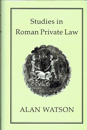 Bild des Verkufers fr STUDIES IN ROMAN PRIVATE LAW zum Verkauf von Paul Meekins Military & History Books