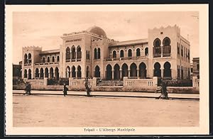 Ansichtskarte Tripoli, L`Albergo Municipale