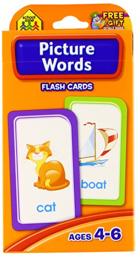 Imagen del vendedor de School Zone - Picture Words Flash Cards - Ages 4 and Up, Pre K and Up, Word-Picture Recognition, Hand-Eye Coordination, and More by School Zone Staff [Cards ] a la venta por booksXpress