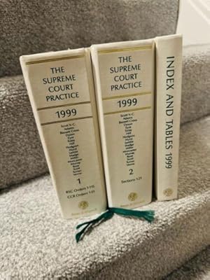 Imagen del vendedor de The Supreme Court Practice 1999 Set Of 2 Volume With Index Tables a la venta por LawBooksellers