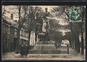 Carte postale Melun, Le Monument de Pasteur