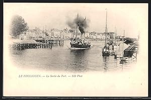 Carte postale Le Pouliguen, La Sortie du Port