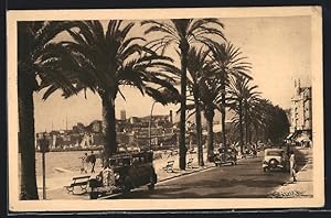 Carte postale Cannes, Promenade de la Croisette