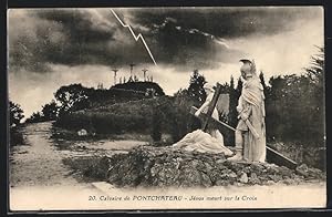 Carte postale Pontchateau, Jésus meurt sur la Croix