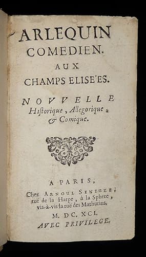 Image du vendeur pour Arlequin, comedien aux Champs Elises mis en vente par Abraxas-libris