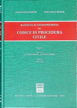 Image du vendeur pour Rassegna di giurisprudenza del Codice di procedura civile. Aggiornamento 1996-1998. Artt. 1-74 (Vol. 1/1) mis en vente par librisaggi