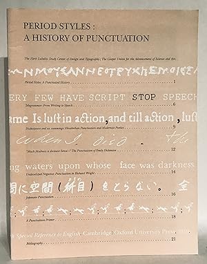 Period Styles: A History of Punctuation.