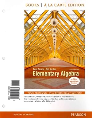 Image du vendeur pour Elementary Algebra mis en vente par GreatBookPrices