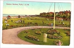 Ryde IOW Eastern Gardens Vintage Postcard