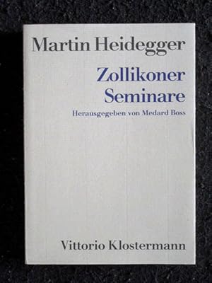 Seller image for Zollikoner Seminare: Protokolle - Zwiegesprche - Briefe. for sale by Verlag + Antiquariat Nikolai Lwenkamp