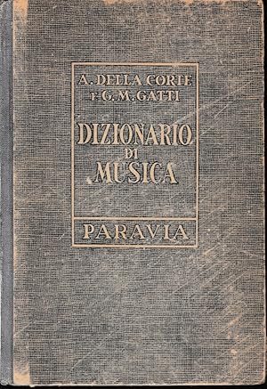Imagen del vendedor de Dizionario di musica a la venta por librisaggi