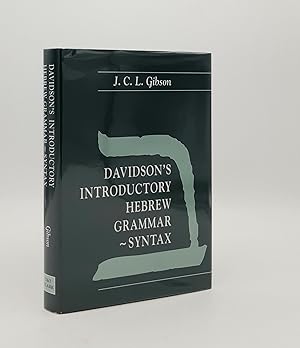 Bild des Verkufers fr DAVIDSON'S INTRODUCTORY HEBREW GRAMMAR SYNTAX zum Verkauf von Rothwell & Dunworth (ABA, ILAB)