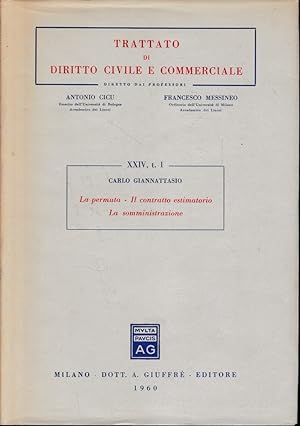 Seller image for Trattato di diritto civile e commerciale, vol. XXIV, tomo 1 for sale by librisaggi