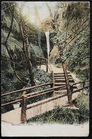 Shanklin Chine Post Office Triangle Stamped Postcard