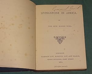 Livingstone in Africa [a poem].