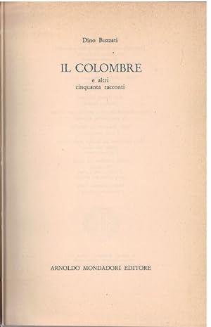 Imagen del vendedor de Il colombre e altri cinquanta racconti a la venta por Books di Andrea Mancini